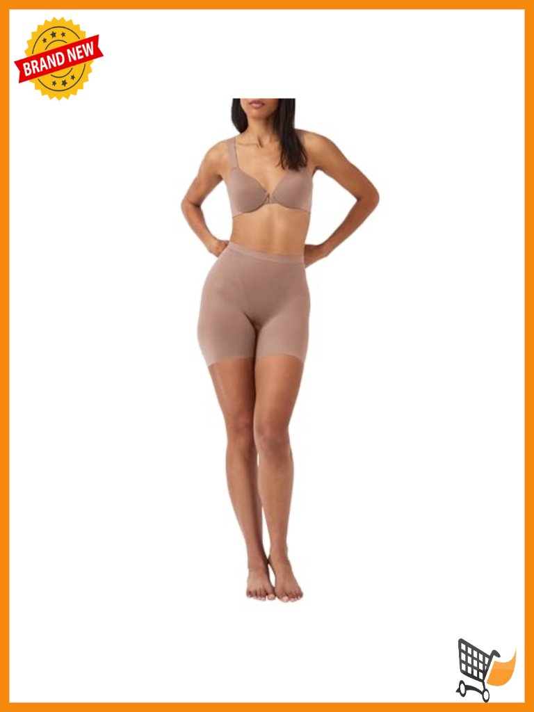 Shapewear Thigh Slimmer Shorts With Silicone Waistband